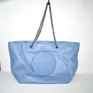 Tory Burch Ella Chain Zip Tote in Blue Dawn #1770370825 NWT